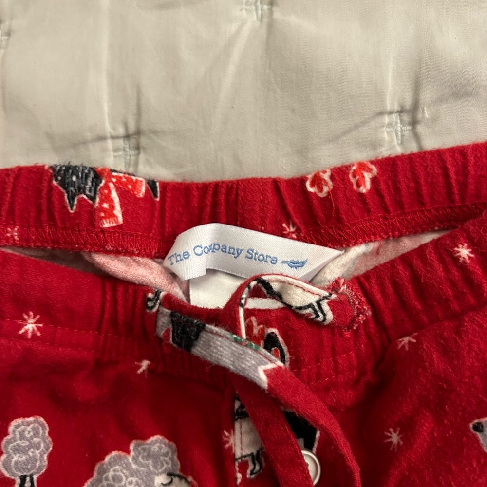 Kids' Red Winter Dog PJ Pants - Picture 2 of 3